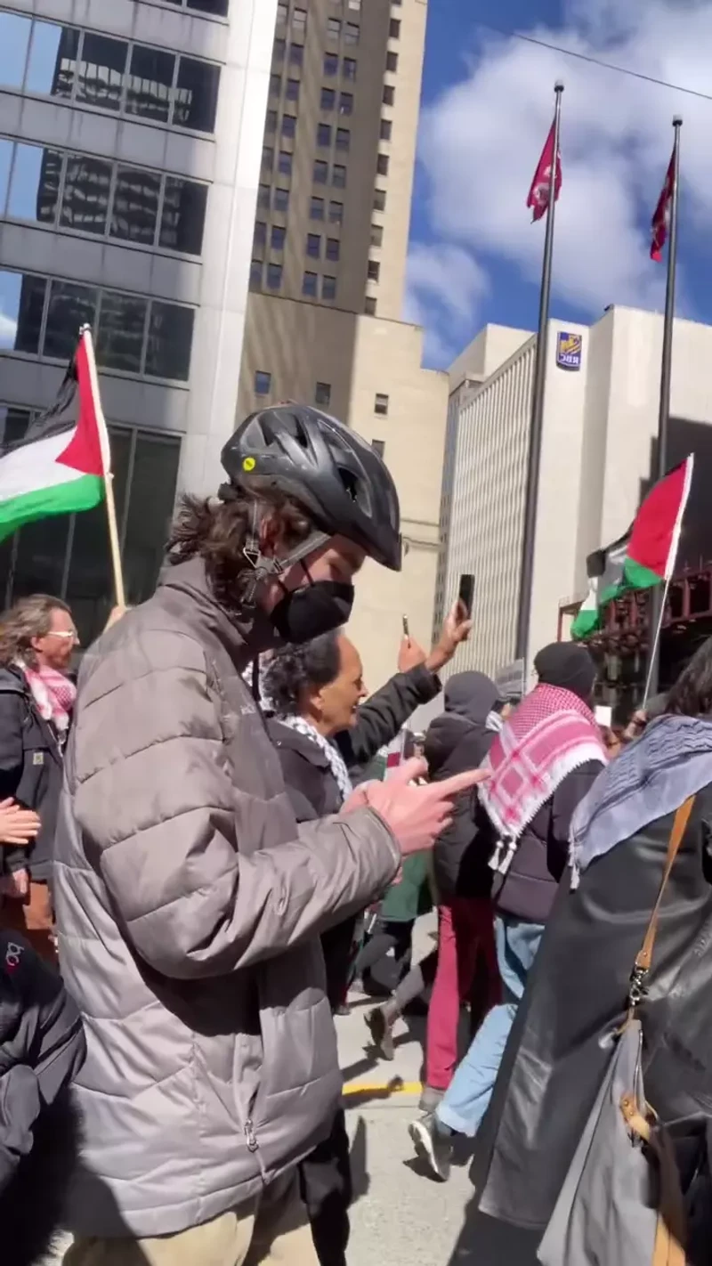 Zaid Zain participates in a protest where activists tell Israelis to go back to Europe_#11